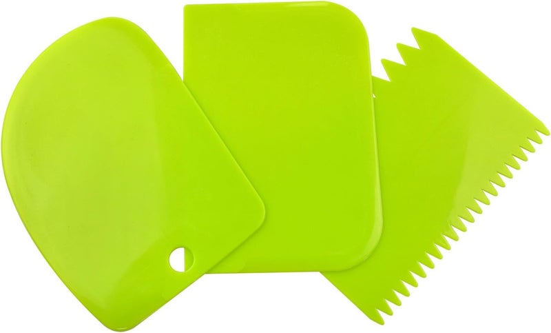 FINBe 7PCS Color Paint Scraper Set Plastic Paint Scraper Tool Oil Painting Palette Knife Art Paint Tool Cream Scraper (Colour mixture) - Image 2